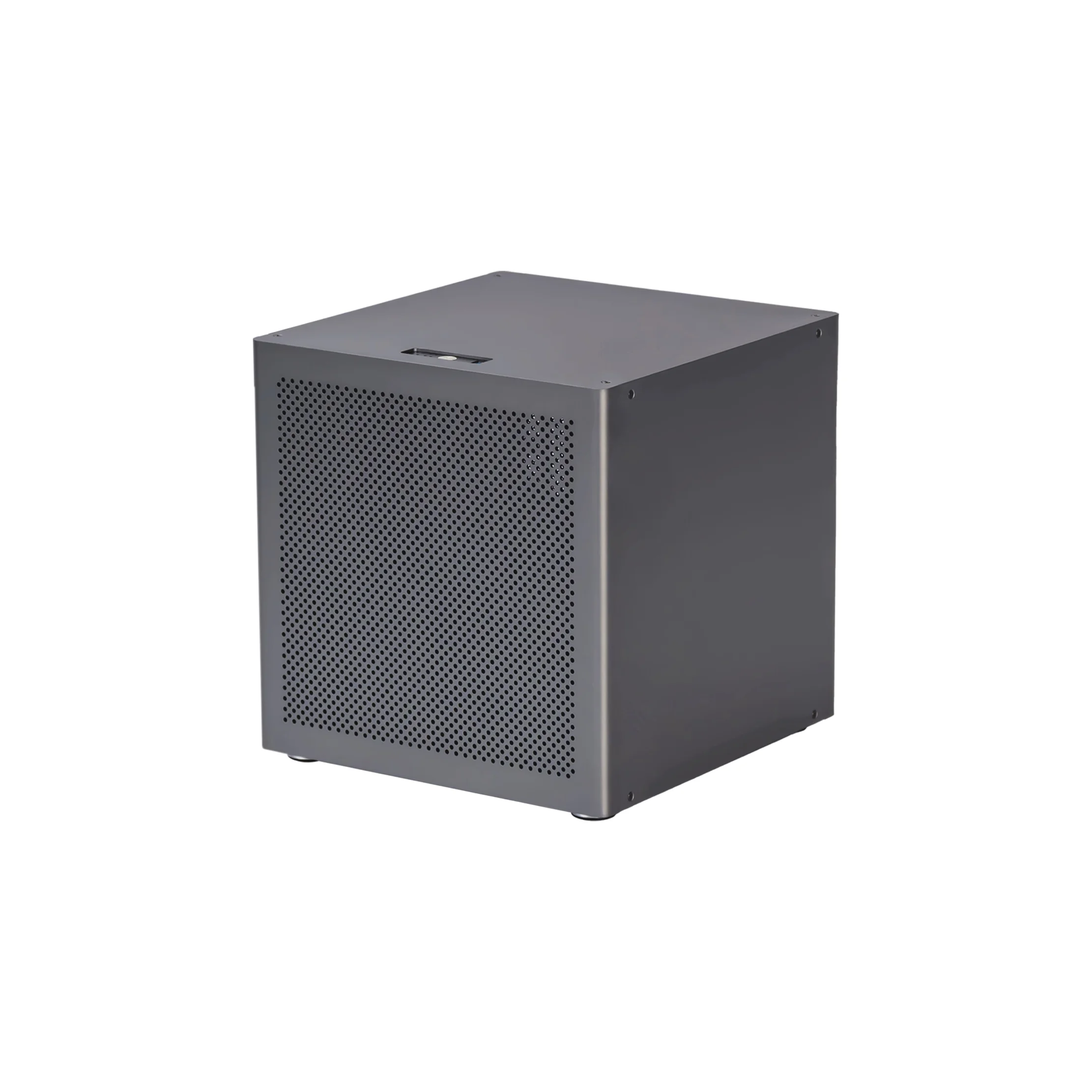 6‑Bay NAS Chassis, 2mm Anodized Aluminum Shell, Support MATX Motherboard ATX Power Supply Storage Server Case