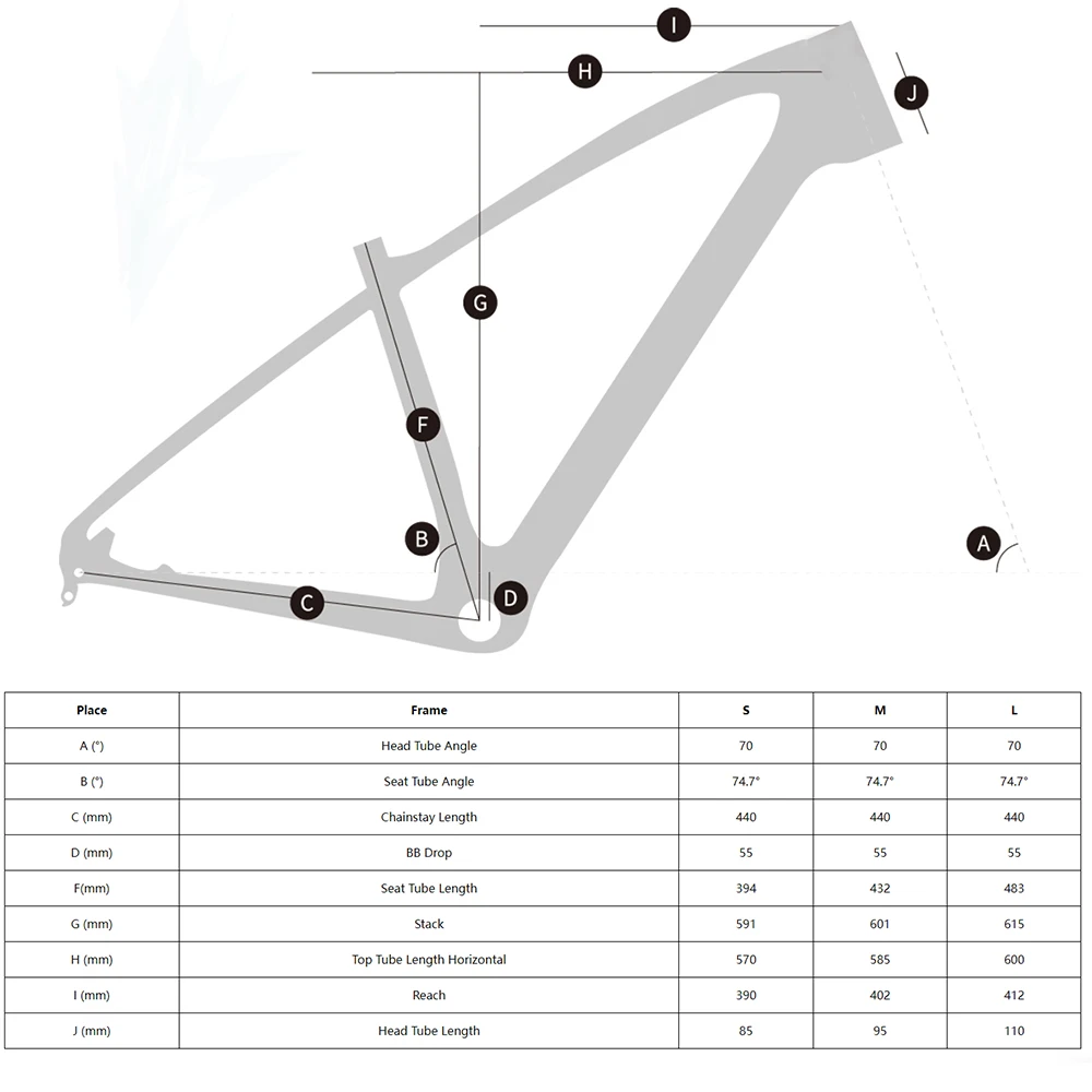 TRIFOX Carbon 29er Hardtail MTB Frame set with alloy handlebar stem spacer, Please contact with customer service