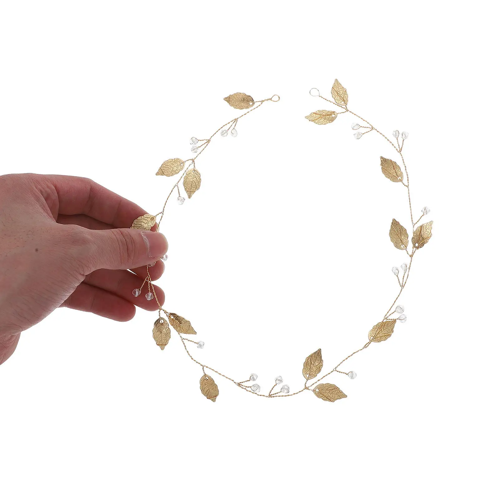 

1pc Bridal Headdress Alloy Leaf Hair Band Wedding Headwear Hair Wreath Decorations Bride Party Garland Handwork Accessory