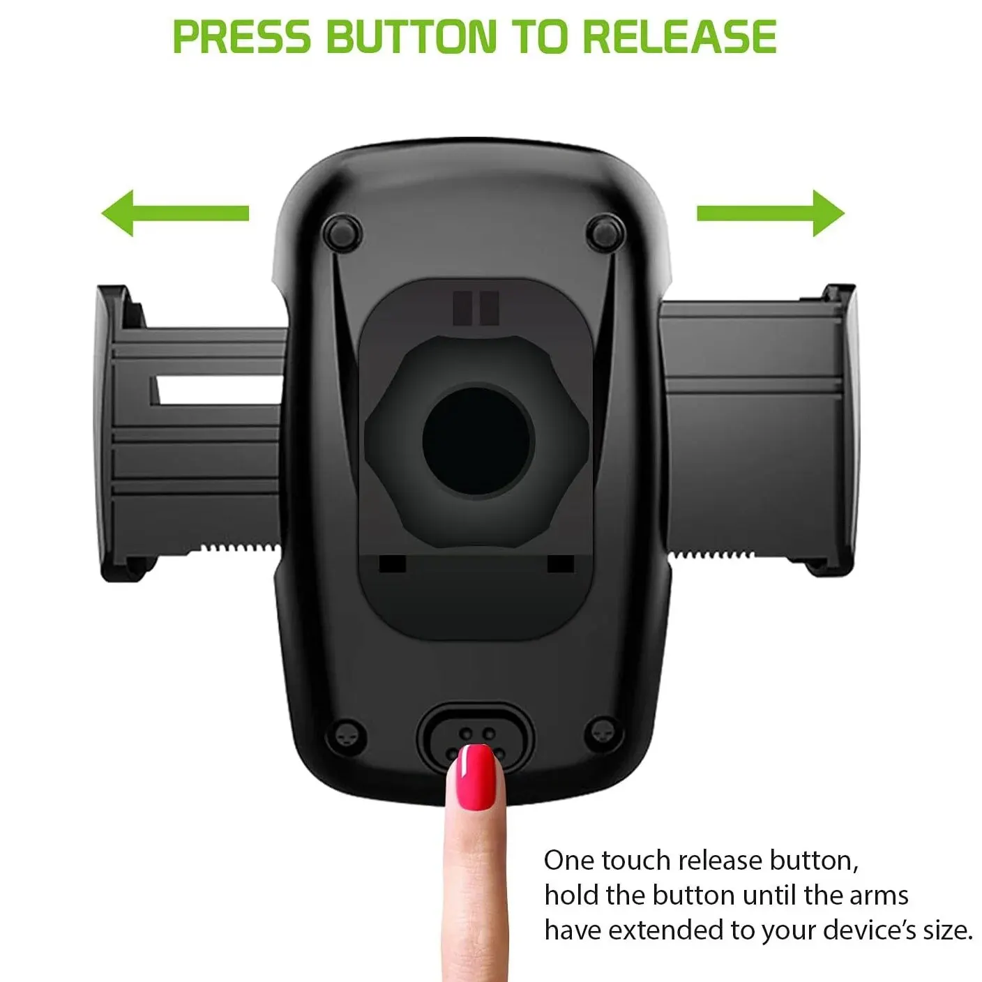 Sturdy CD Slot Phone Mount with One Hand Operation Design,  Compatible with All  Smartphone Mobile