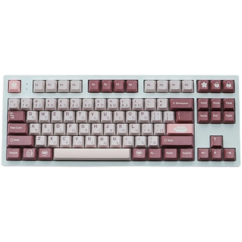 120 Phím GMK Daifuku Keycaps Anh Đào Hồ Sơ PBT Dye Thăng Hoa Cơ Keycap Cho MX Chuyển Đổi Với 1.75U 2U Dịch Chuyển