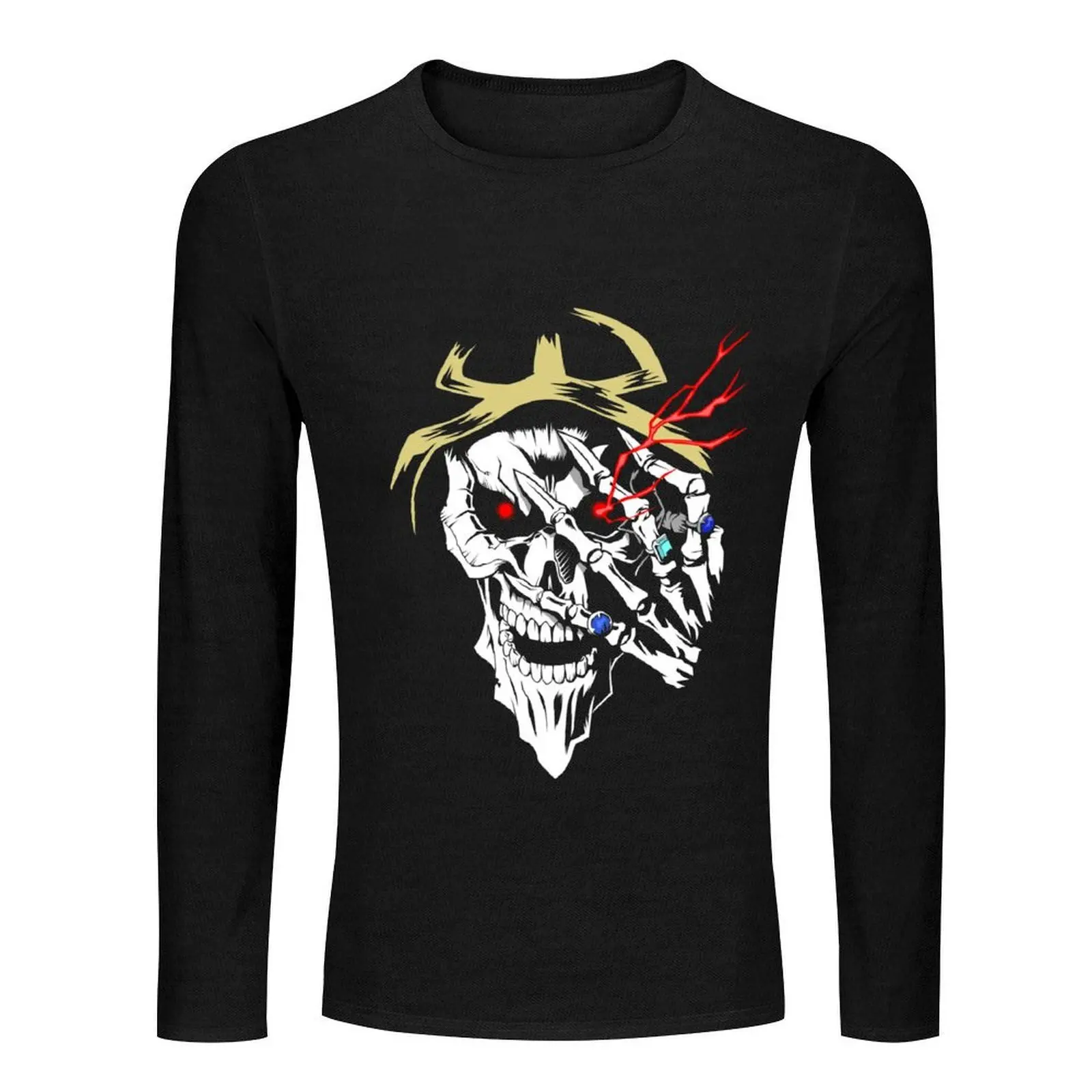 Momonga أفرلورد تي شيرت طويل أنيمي الملابس التجفيف السريع تي شيرت التجفيف السريع تي شيرت kawaii الملابس رجالي تي شيرت