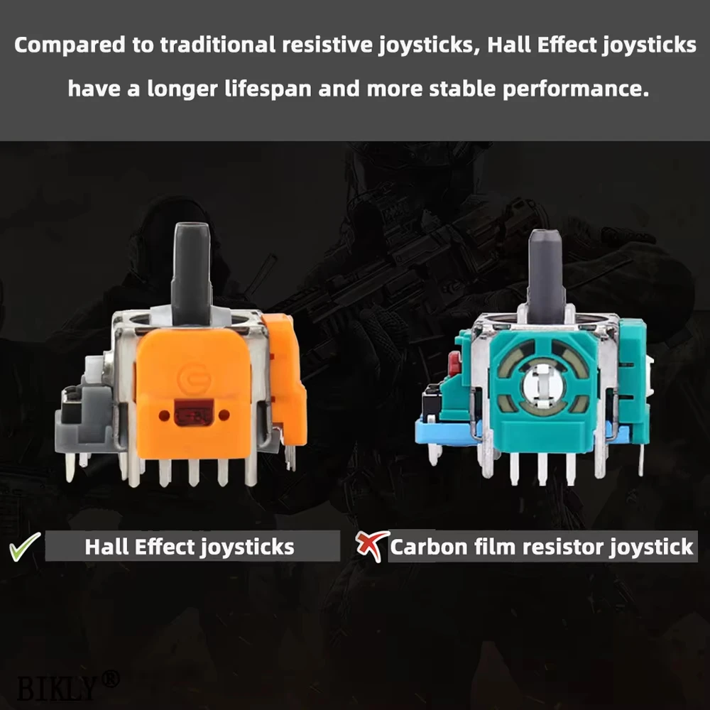 عصا تحكم تناظرية ثلاثية الأبعاد لجهاز تحكم بلاي ستيشن 5 ، تأثير قاعة بديل ، ملحقات إصلاح أجزاء الإبهام ، DualSense ، PS5