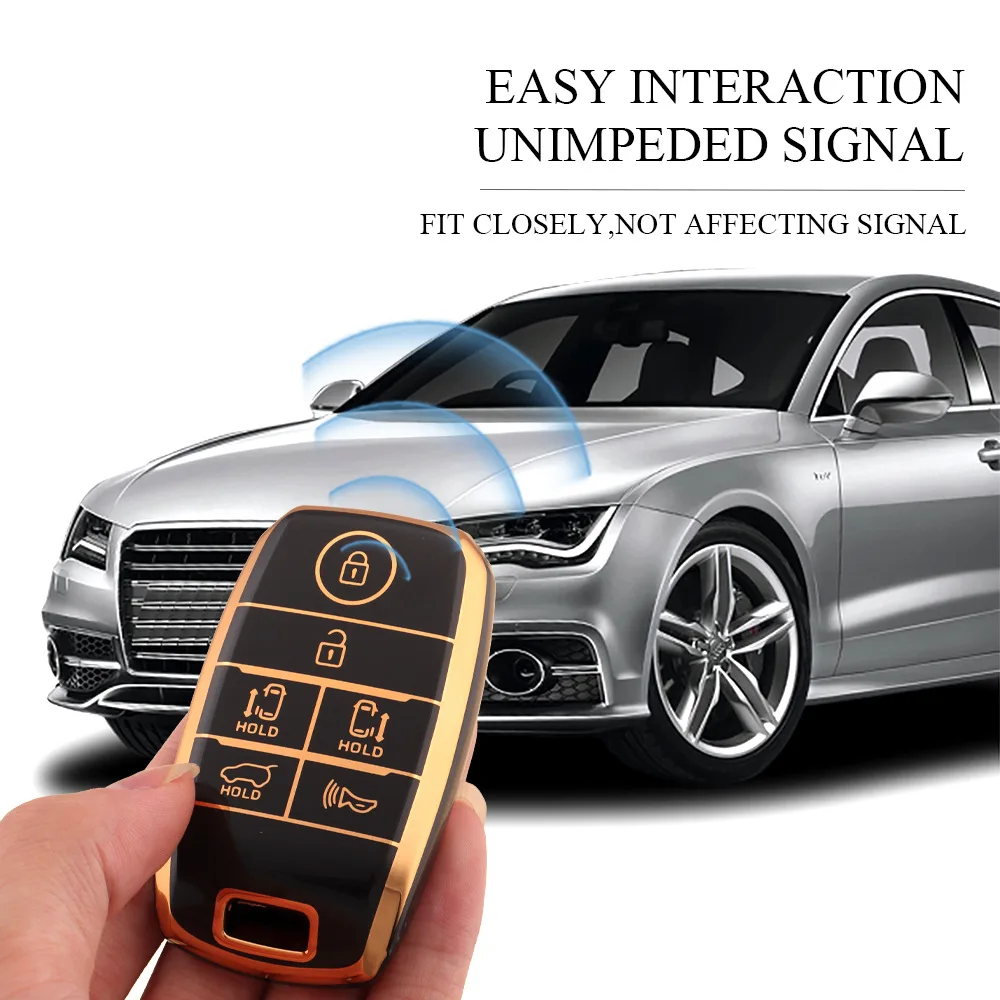 

TPU Car Remote Key Fob Case Cover for Kia New Sedona, Grand Carnival, Snugly Sorento L580, Kia Doule Carnival Accessories