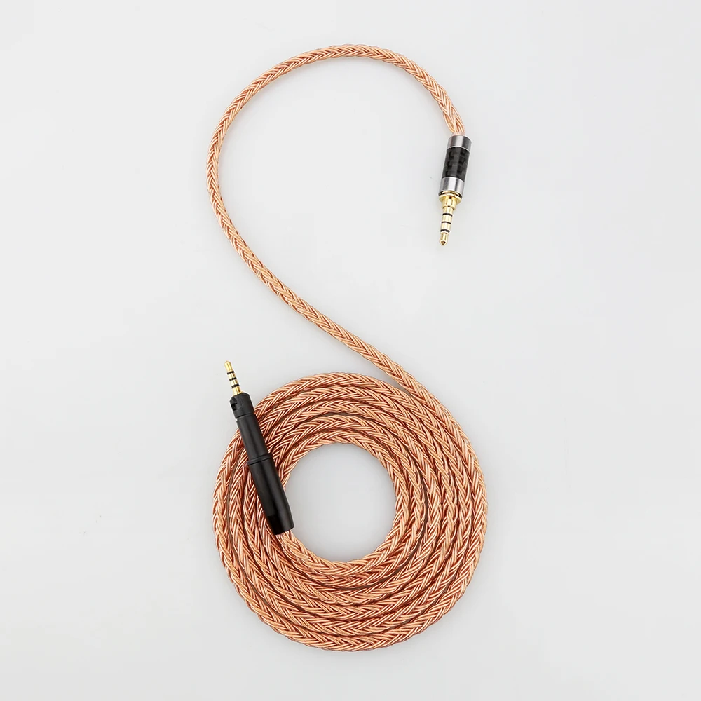 

HIFI 16 Core 99% 7N OCC Copper 2.5/4.4mm/3.5mm 4pin xlr male Earphone Cable For Sennheiser HD599 HD569 HD 560S HD559 hd560s