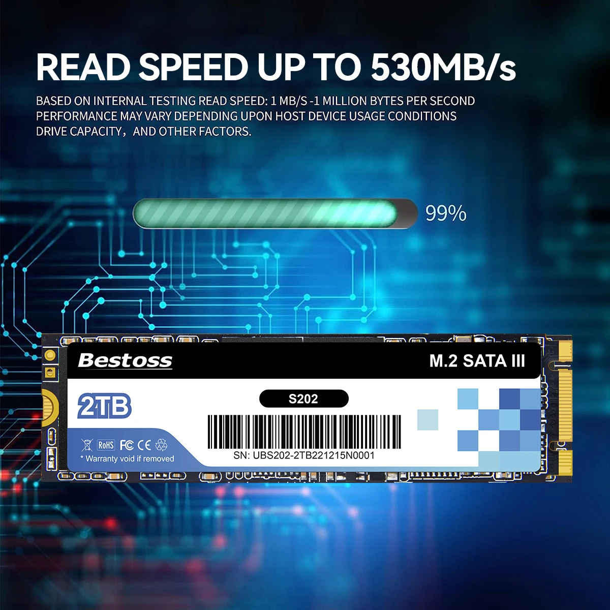 Bestoss M.2 2280 SATA SSD 1TB 2TB 512GB 256GB