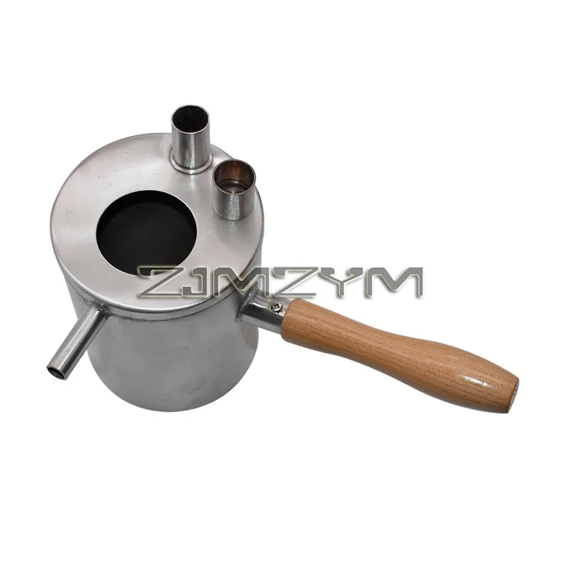 1Pc Beekeeping Beeswax Pouring Pot Stainless Steel Beeswax Melting Pot Wax Melter Pot Honey Bee Candle Tool Beekeeper Equipment