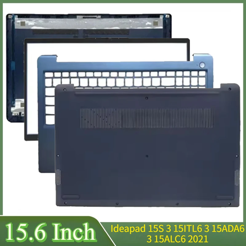 

15,6 "синий для Ideapad 15S 3 15ITL6 3 15ADA6 3 15ALC6 2021 ноутбука ЖК-задняя крышка передняя панель подставка для рук петли нижняя часть корпуса
