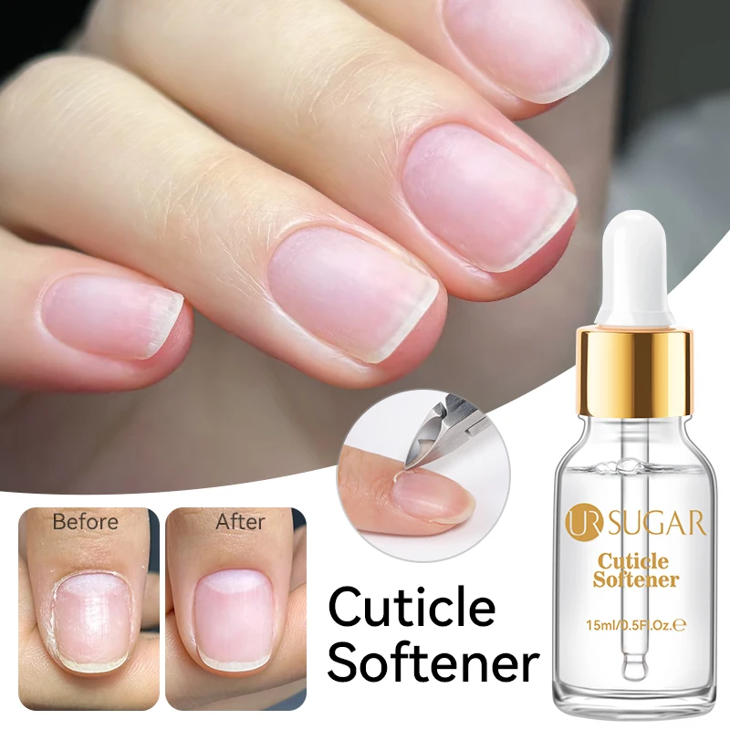UR SUGAR 15ML Cuticle Softener Gentle Nail Foot Cuticle Exfoliator Nail Art Treatment Manicure Repair Oil Liquid Nail Care Tools