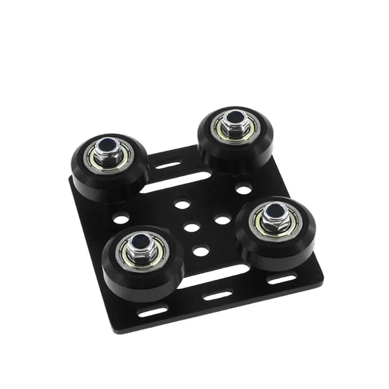 For V-Slot 2020 Gantry Plate Kit Aluminum Extrusion Wheel Set 3D Printer Parts