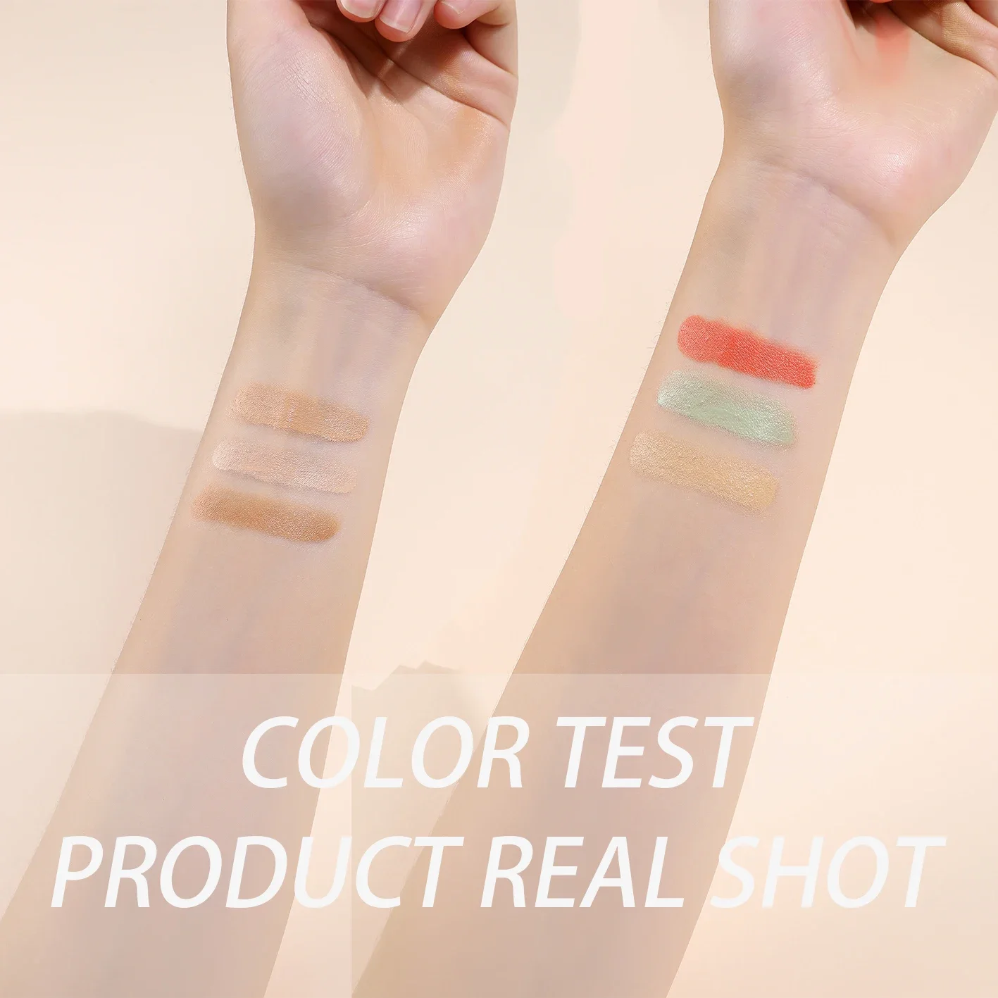 3-kleuren crème concealer volledige dekking, foundation contour make-up paletten, kleur corrigerende concealer voor donkere kringen vlekken