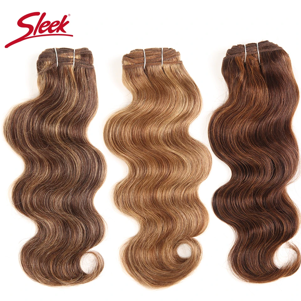Paquetes de Cabello Humano Brasileño Body Wave P4/27 P6/27 Rojo 99J Ombre T1B/27 Extensiones de Cabello Remy Doble Drawn para Negras