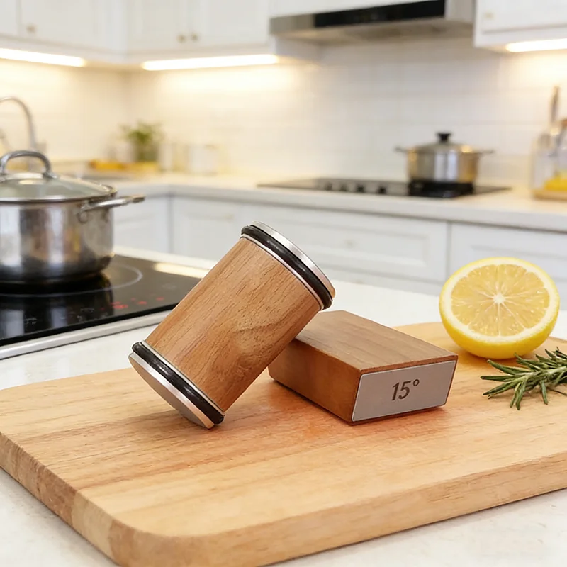 Rolling Knife Sharpener For Straight Edge Knife Sharpener Kit With 15/20° Degree Magnetic Angle For Kitchen Knives Whetstone Set
