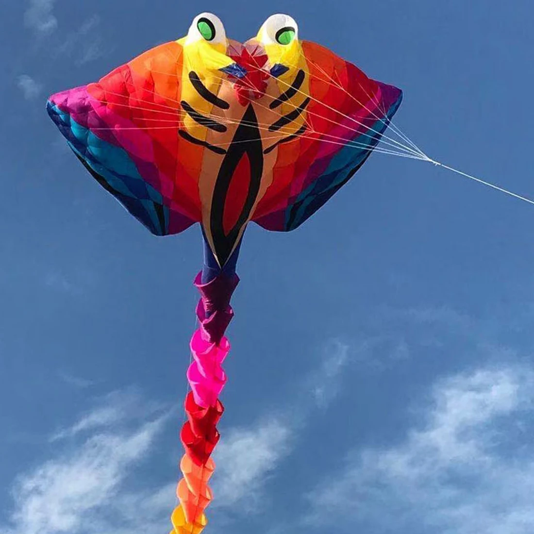 15M 30D Ray Devil Fish Soft Kite Nylon Linha De Pipas Chilenas Inflatable Performance Competition Kites Tear Resistance Cometas