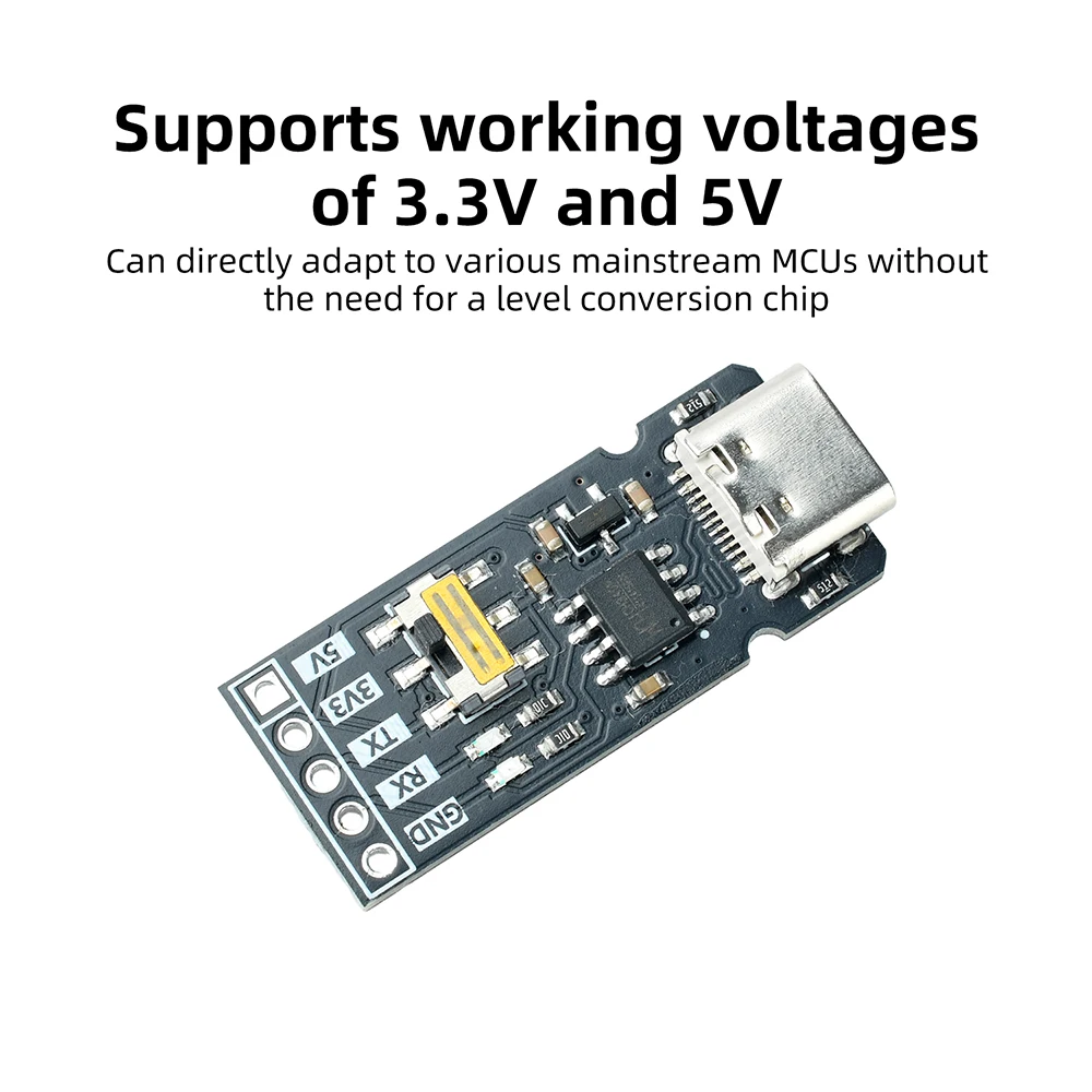 CH340N USB-to-TTL Serial Port Module USB TO UART TTL 3.3V/5V Level Converter RX/TX Download Debugging Tools