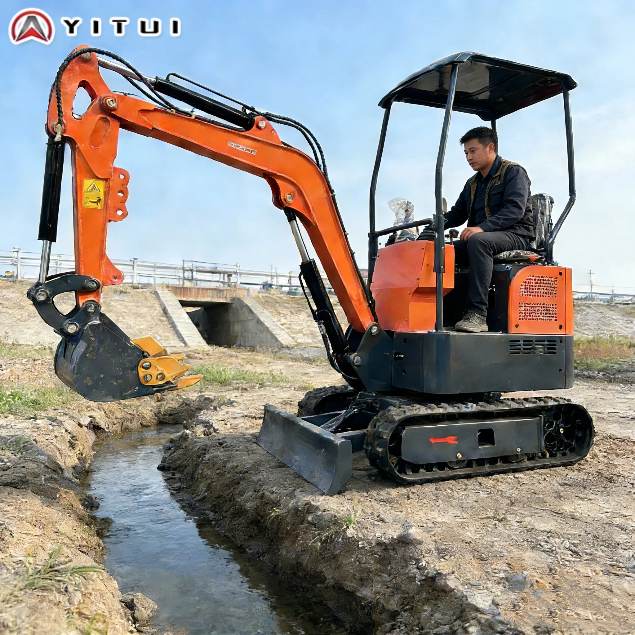 

2026 Customized 1.2 Ton Mini Excavator Epa/Euro 5 Certified With Hydraulic System For Garden Construction Demolition