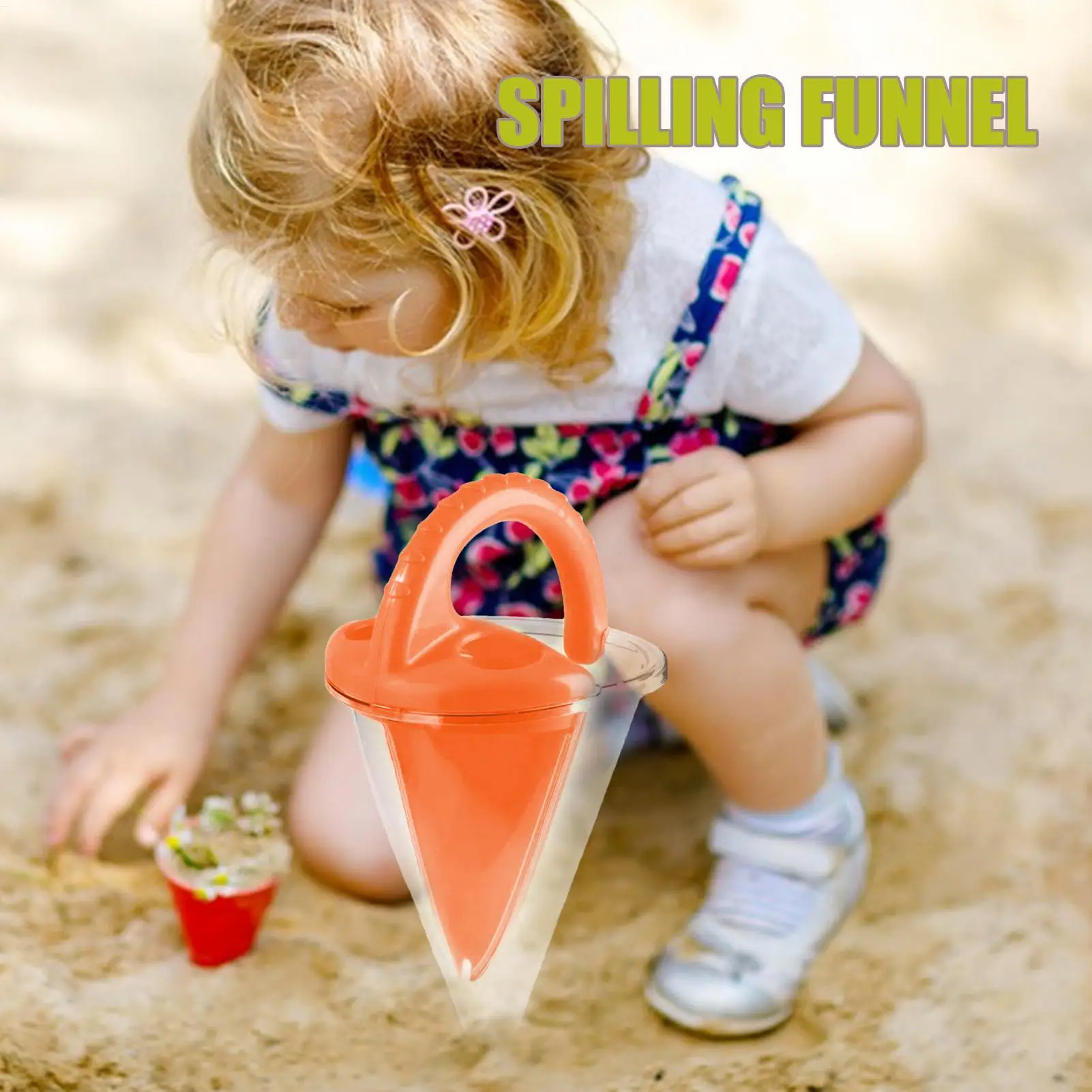 Sand And Water Spilling Funnel Building Funny Educational Beach Toy for Kids Creative Beach Pile Sand Spills Out Of A Hand-Held
