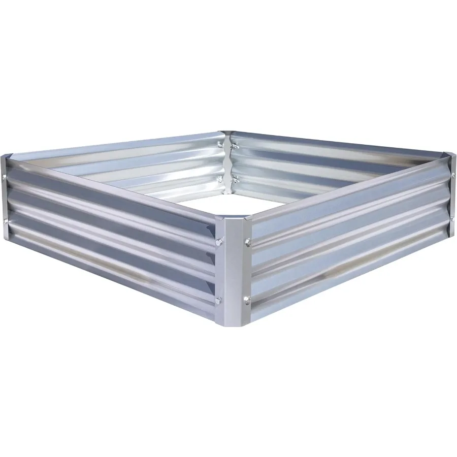 

Arrow Sheds GrowIT Galvanized Steel Raised Flower and Plant Bed for The Garden or Greenhouse 40" x 40" x 11"