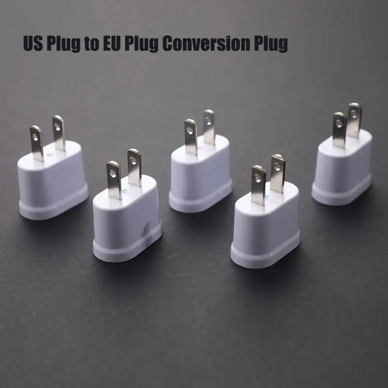 Universal US to EU 2 Pin Plug Travel Adapter Power Converter Electrical Charger Socket Outlet Standard WN-20A for Travel Use