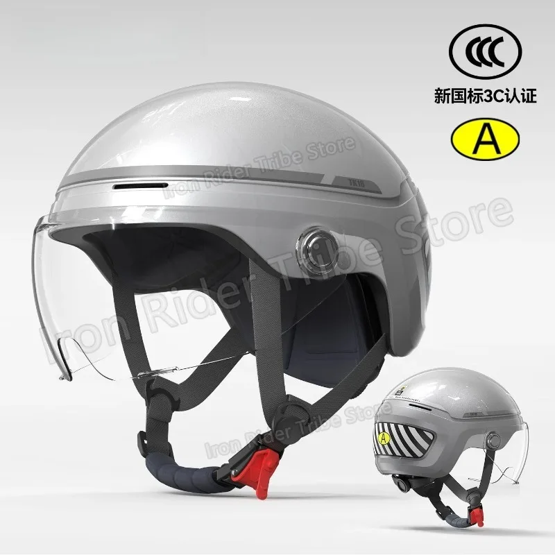 XXXXL 60-66cm Extra Large Motorcycle Helmet for Big Heads, Four Season UV Protection Sun Visor E-Bike Scooter Casco Moto