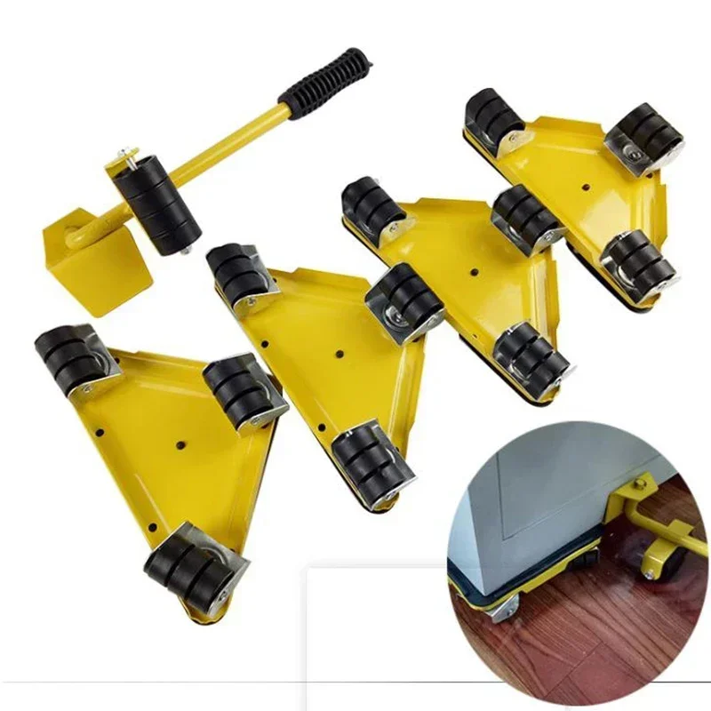 5 قطعة أداة نقل الأثاث المثلثة أداة التعامل مع الأشياء الثقيلة الأثاث المنزلي أدوات رفع الثقيلة المحمولة