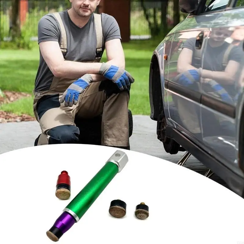 Auto Dent Repair Tool set Includes Metal Leveling Pen & Green Tapping Head Efficient Repair for Cost Effective Fixes 72XB