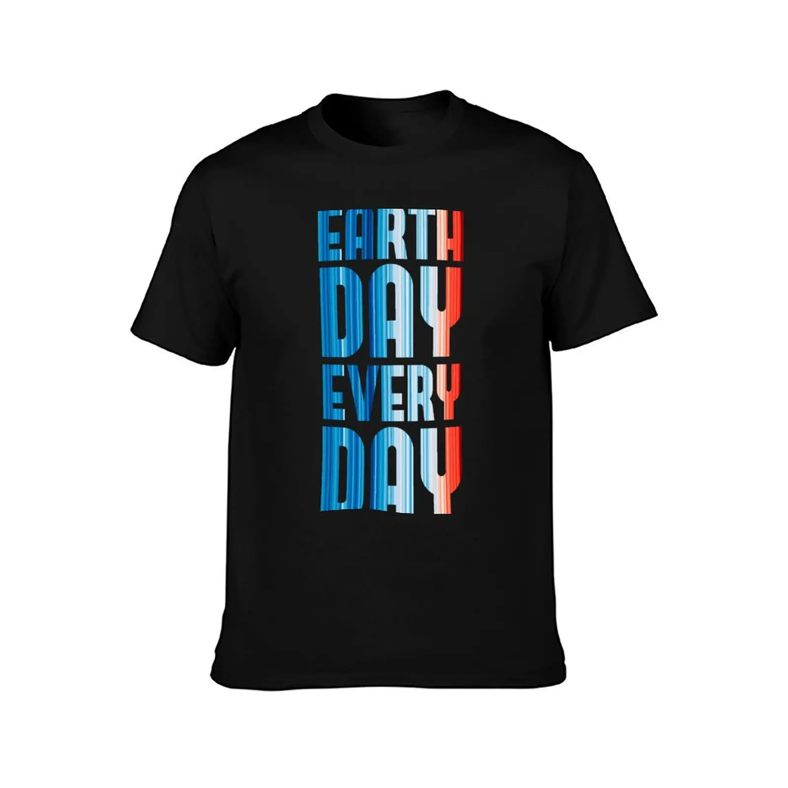 Climate Change Stripes - Earth Day Every Day T-Shirt cotton t shirts high quality T-Shirt