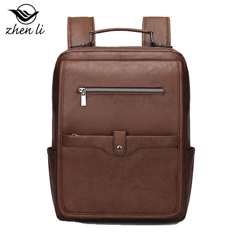 

Exquisite, retro large-capacity backpack, casual and simple computer bag, men's business trip, backpack, student