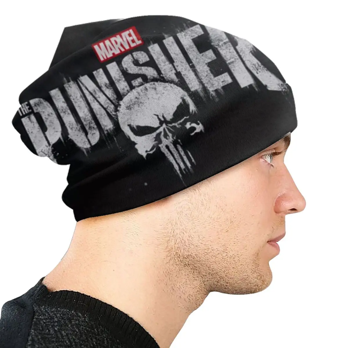 Custom Skeleton Skull Heavy Metal Punishers Skullies Beanies Caps For Men Women Trend Winter Warm Knitted Hat Adult Bonnet Hats