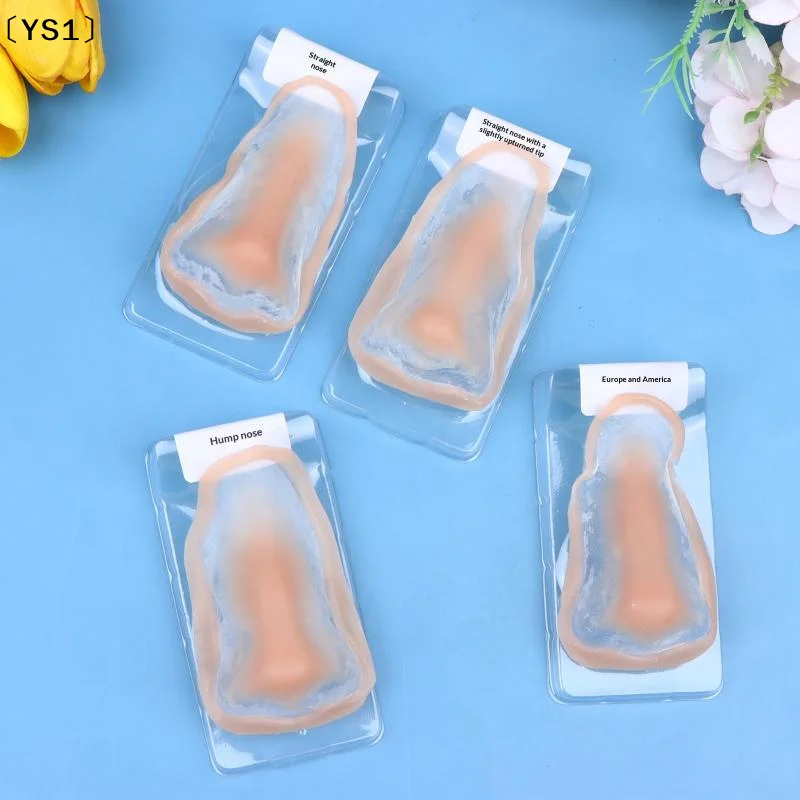〔ys1〕nariz-falso-de-silicone-para-maquiagem-profissional-efeitos-especiais-amigavel-a-pele-natural-reutilizavel-nariz-falso-para-maquiagem-de-palco