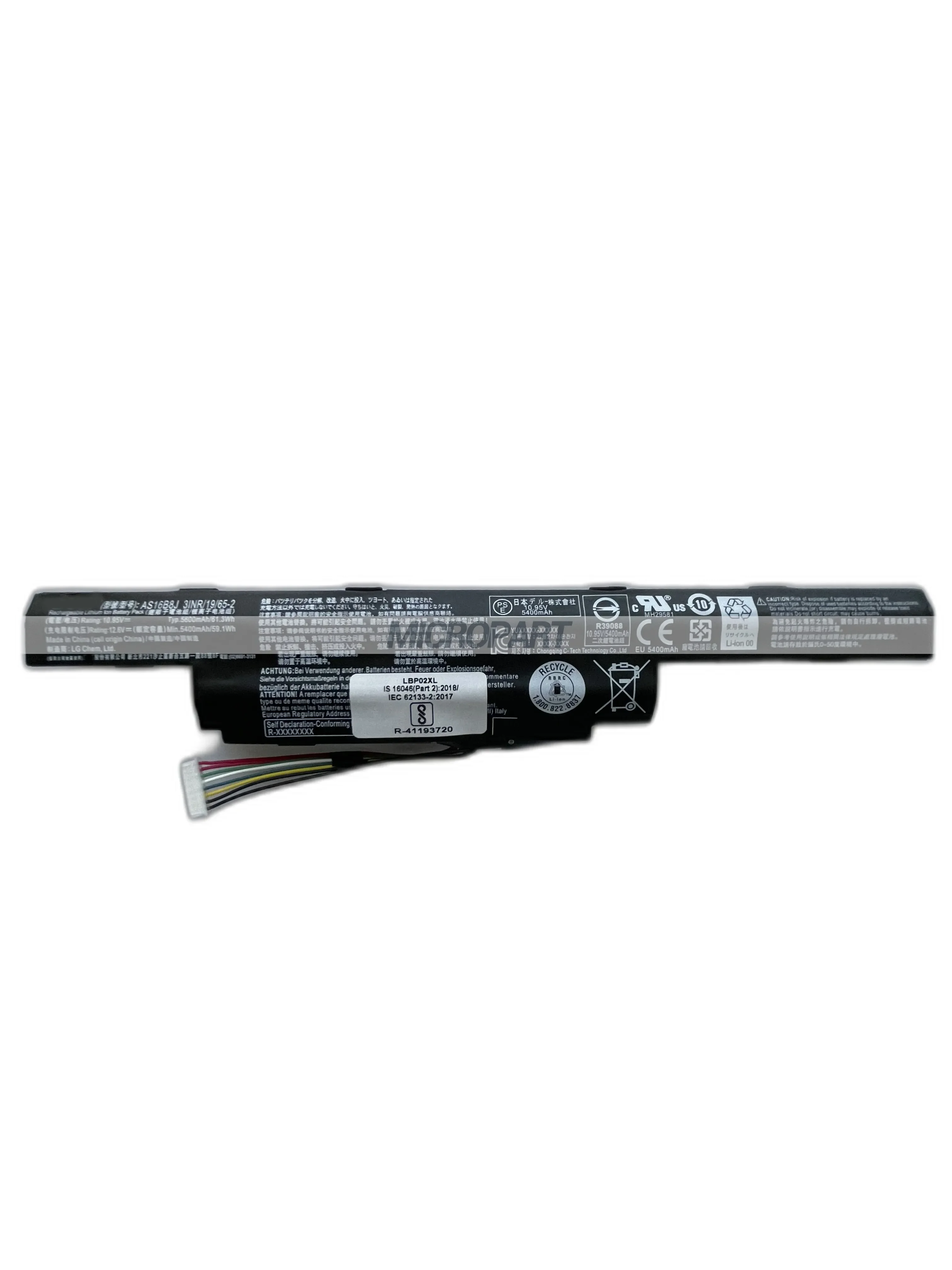 Imagem -02 - Li-ion Bateria do Portátil Substituição para Acer Aspire Bateria de Longa Duração As16b8j E5575g Travelmate P259-g2-m 10.95v 2.2 wh