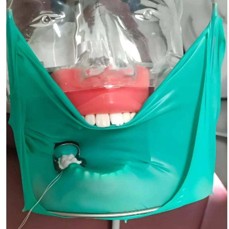 الأوتوكلاف الأسنان المطاط السد الإطار حامل الفولاذ المقاوم للصدأ حاجز الفم ورقة قوس الوجه القوس أدوات طب الأسنان أداة #3
