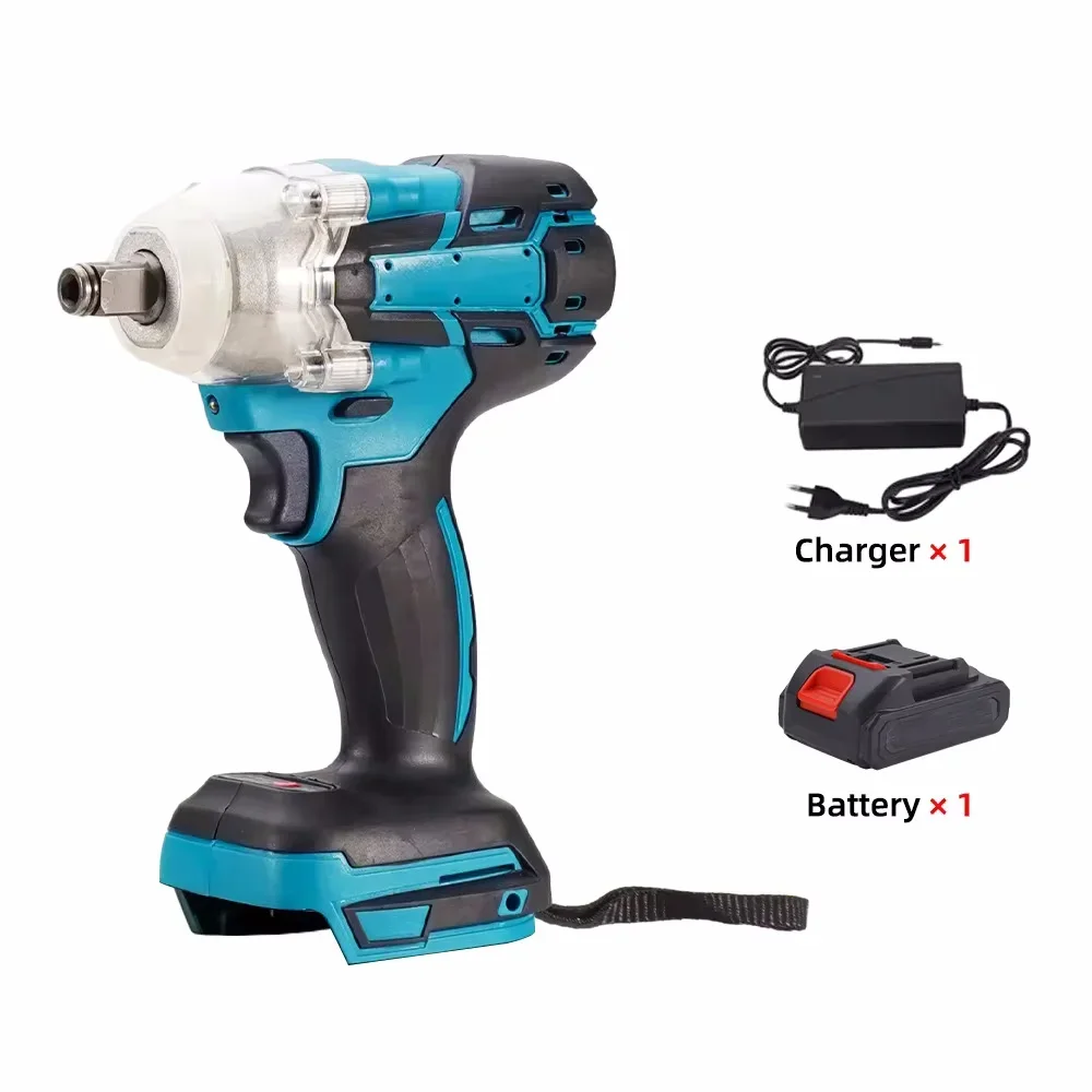 Cordless Electric Impact Wrench Power Tool Brushless Electric Wrench Hand Drill Socket For 21V Battery