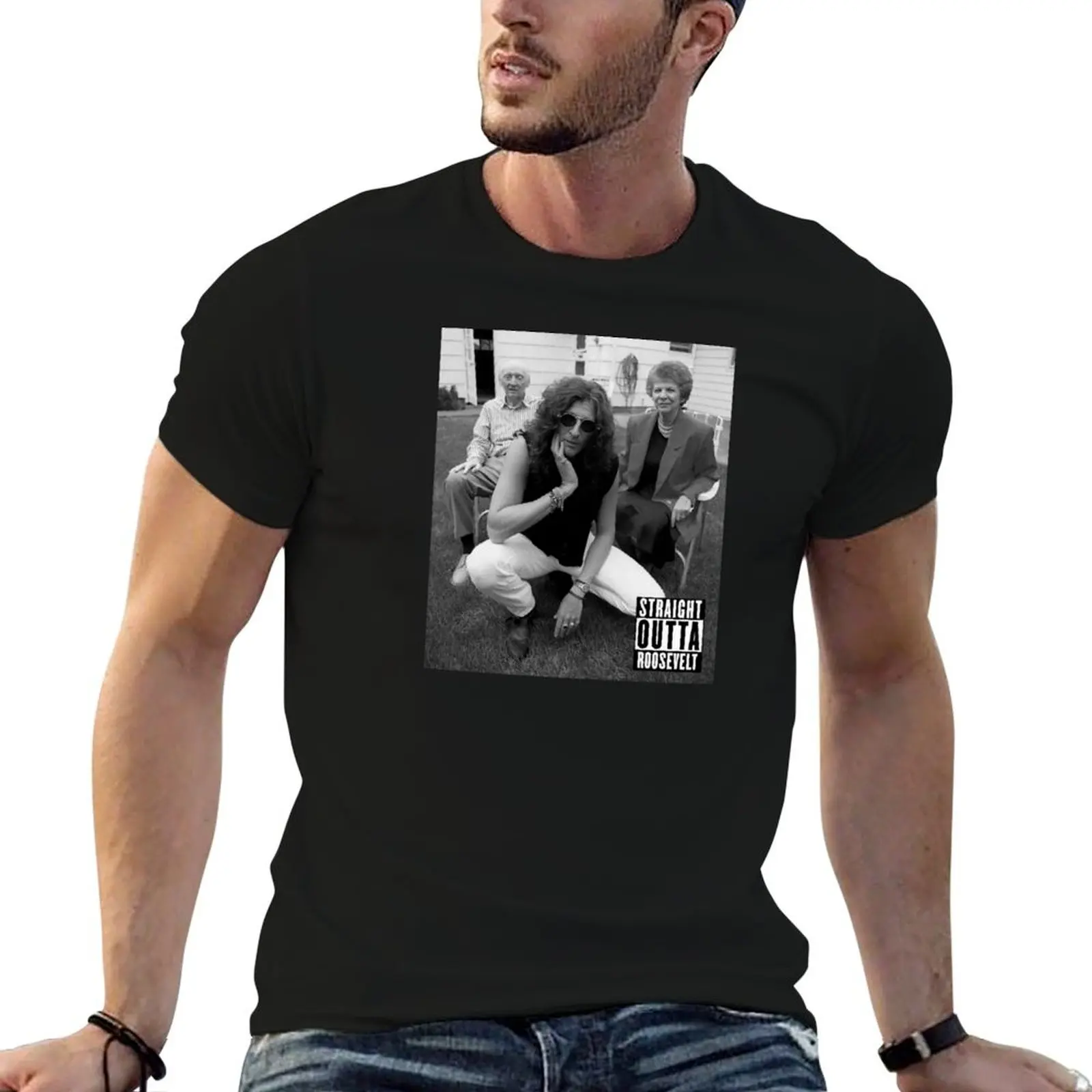 Howard Stern- Straight Outta Roosevelt T-Shirt Outdoor Sports Lightweight Tee