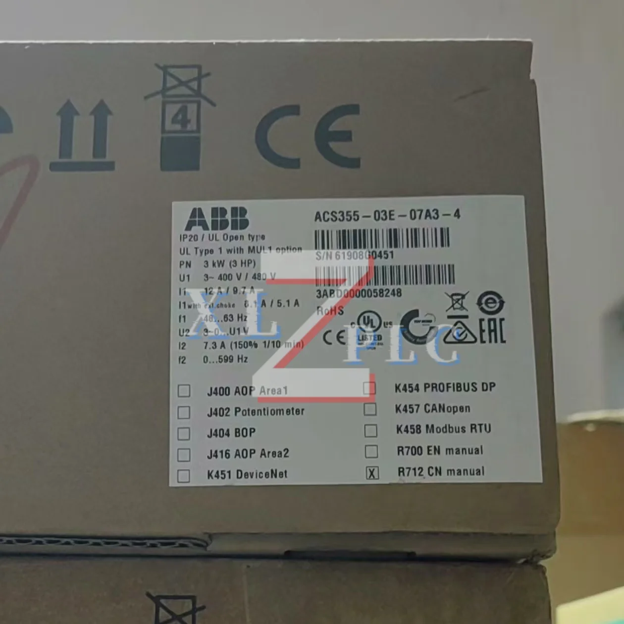 

Frequency Converter new original ACS355-03E-07A3-4 ACS355-03E-08A8-4