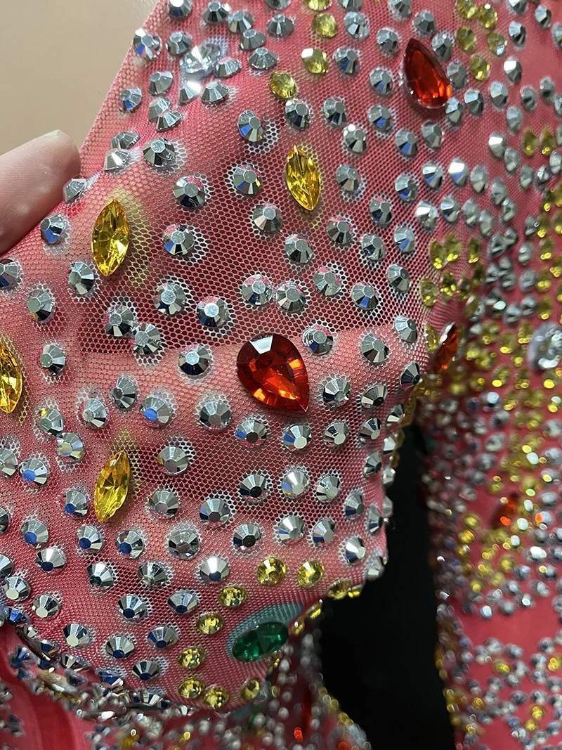 هدية عيد الحب فستان ماسي لامع أحمر إبداعي للسيدات أنيق بذيل السمكة فيستدوس دي فييستا أنيق فستان صغير مثير ساخن #6