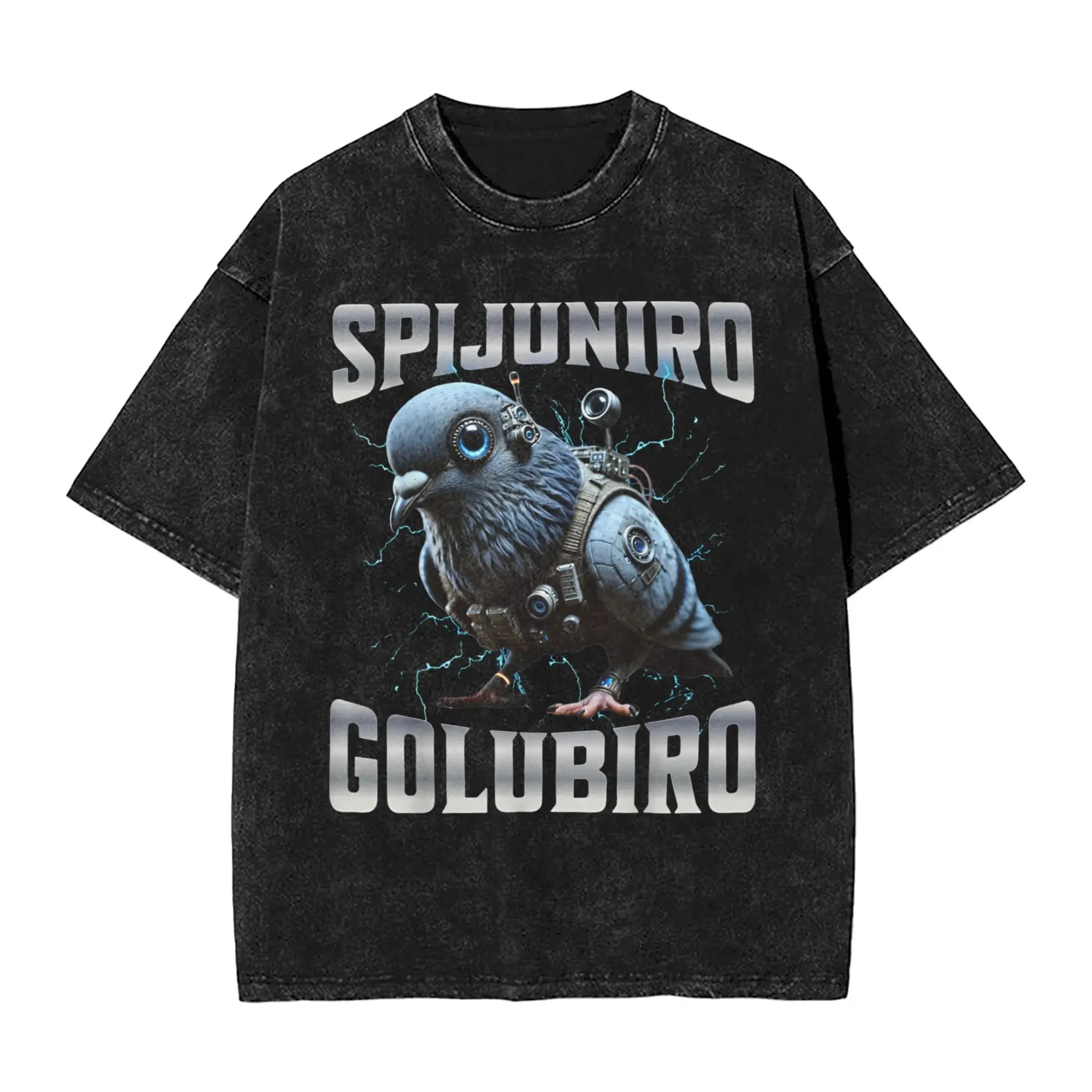 

Мужская футболка Spijuniro Golubiro, новинка, футболка из чистого хлопка, футболки с круглым вырезом и короткими рукавами, одежда с принтом,