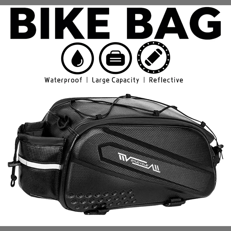 Fietszillentas met grote capaciteit 10L waterdichte multifunctionele schouderzadeltas reistas fietsen woon-werkverkeer reizen