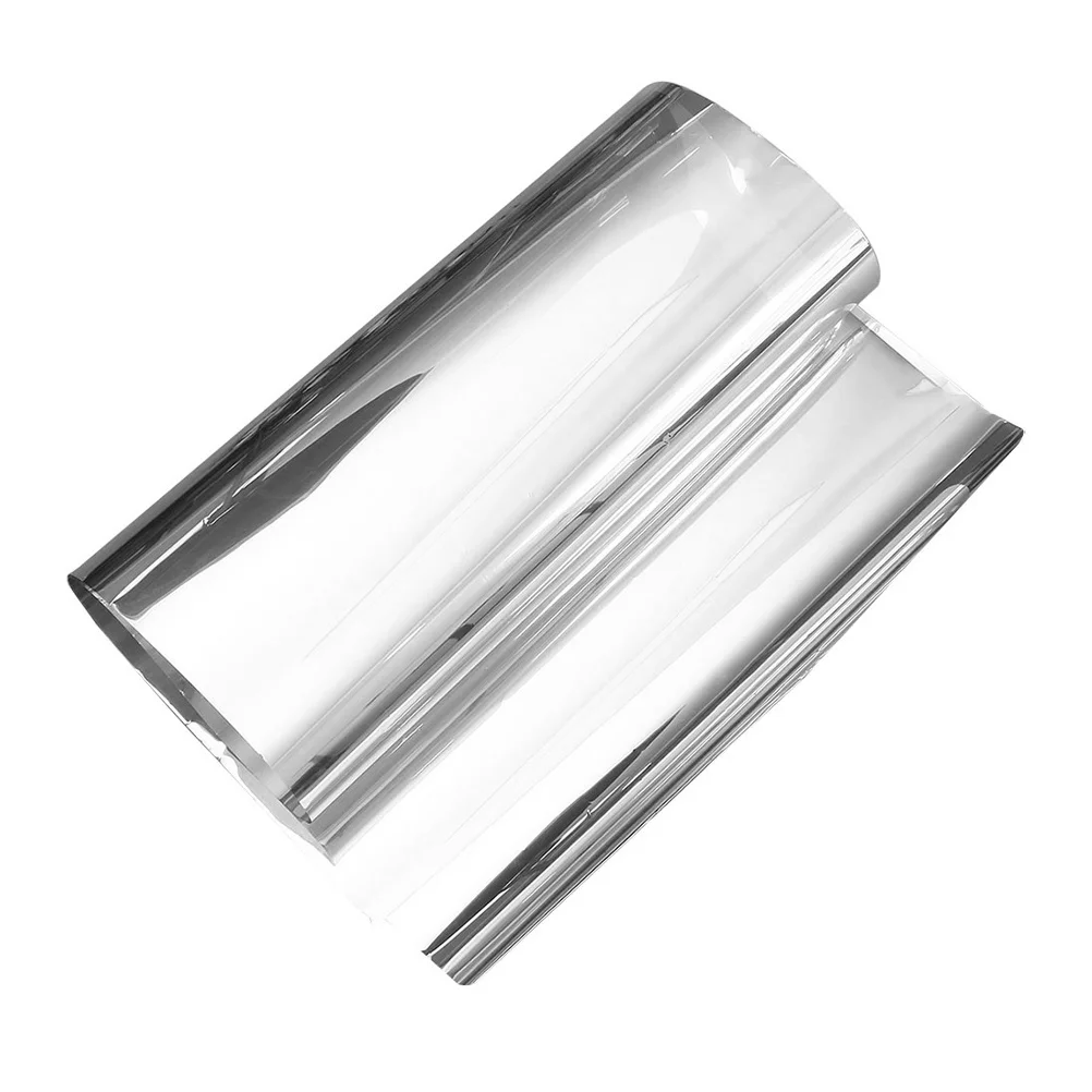 

1 Roll Plastic Sun Blocking Window Film One Way Mirror Privacy Glass Tinting for Office Bedroom Bathroom No Glue Static Cling