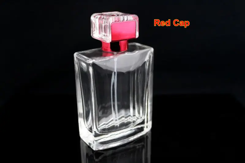 1pc High Quality 100ml Glass Perfume Spray Bottle Empty Clear Refillable Cosmetic Packaging Bottles with Screw Neck