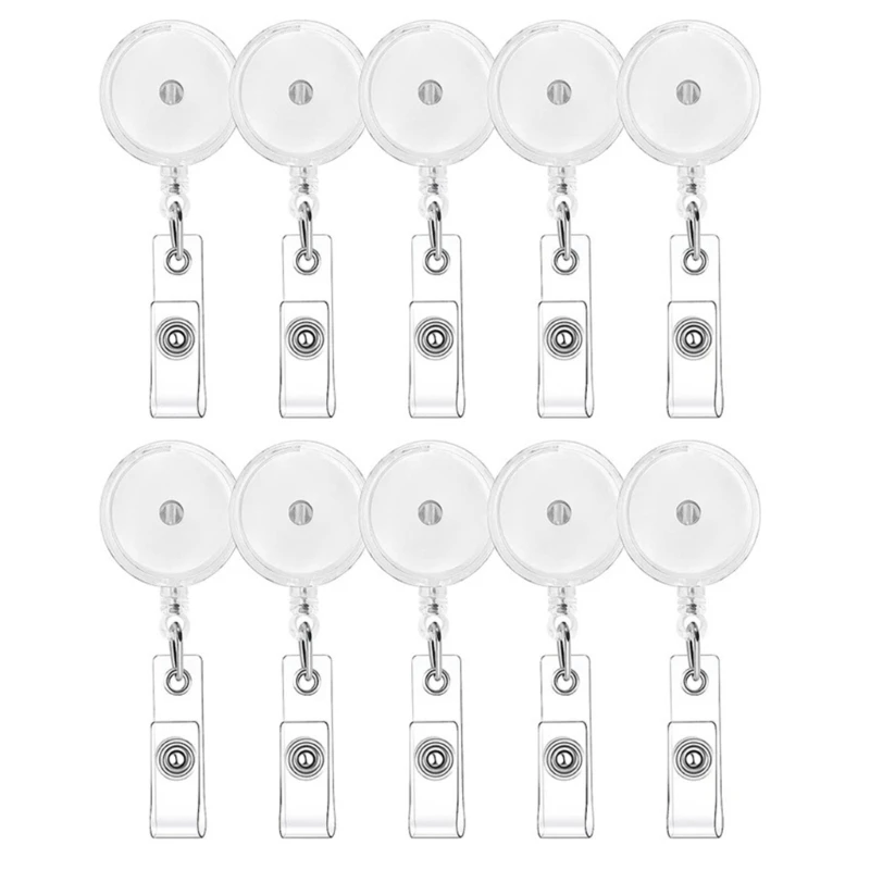  Funny IDs Badges Holder for Nurses, Doctors, Teachers, Office Worker, Retractable Nurse Badges Reel with Alligators Clip