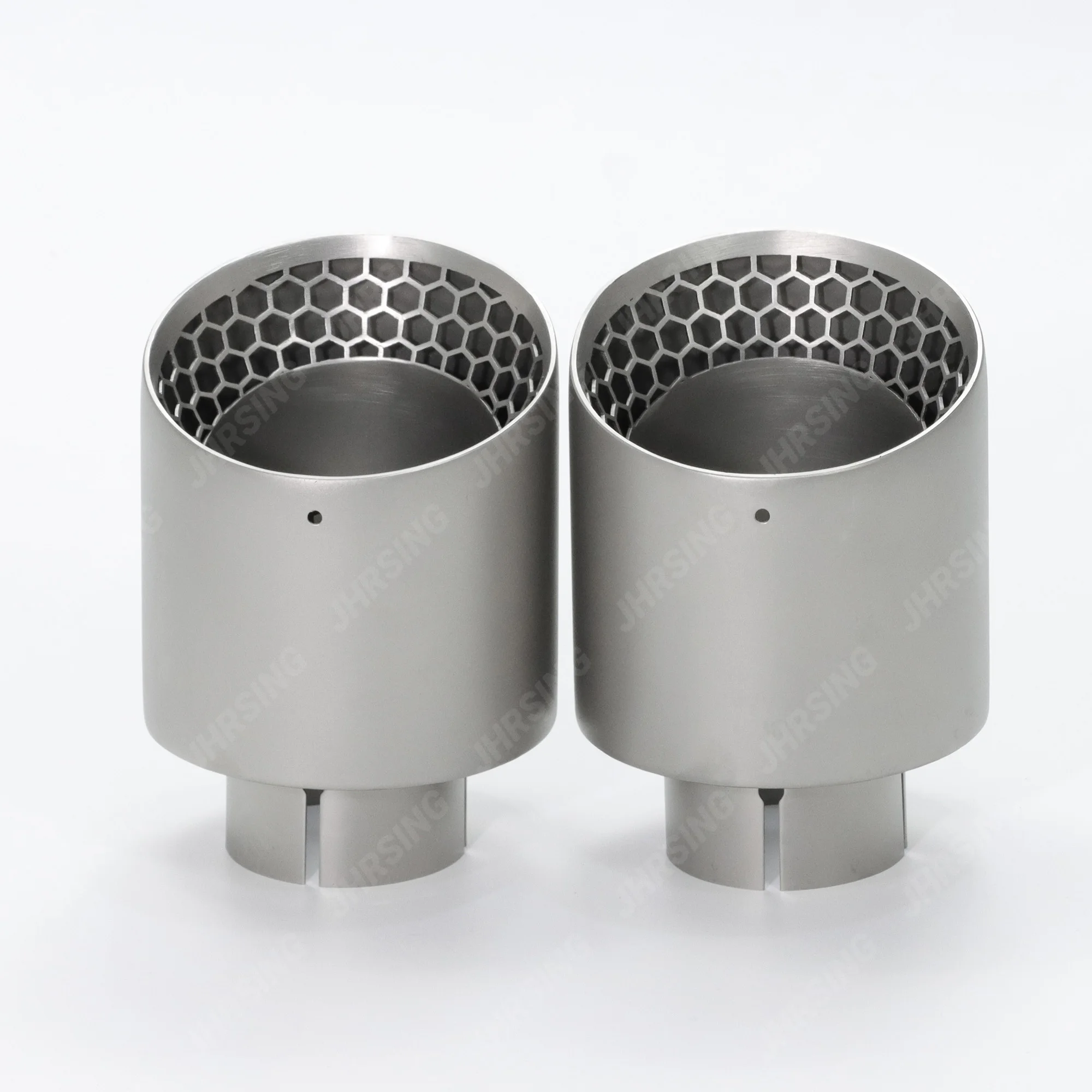 1 Pcs Upgrade Honeycomb 304 Stainless Steel Muffler Tip Modify Exhaust Tip Pipe for Universal Car Decoration Nozzle