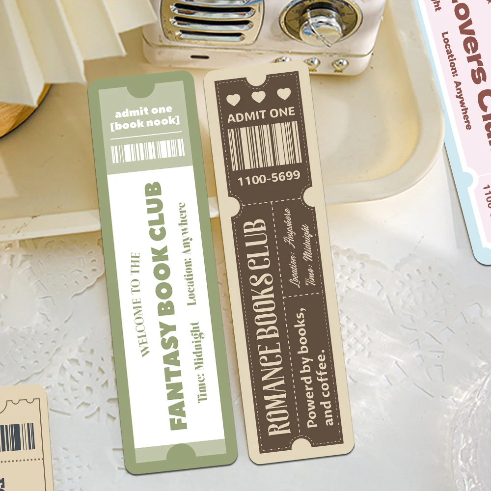 30pcs Book Lover Bookmarks Reading Pages Books Annotated School Stationary Supplies DIY Aesthetic Bookmarks Decorative cards