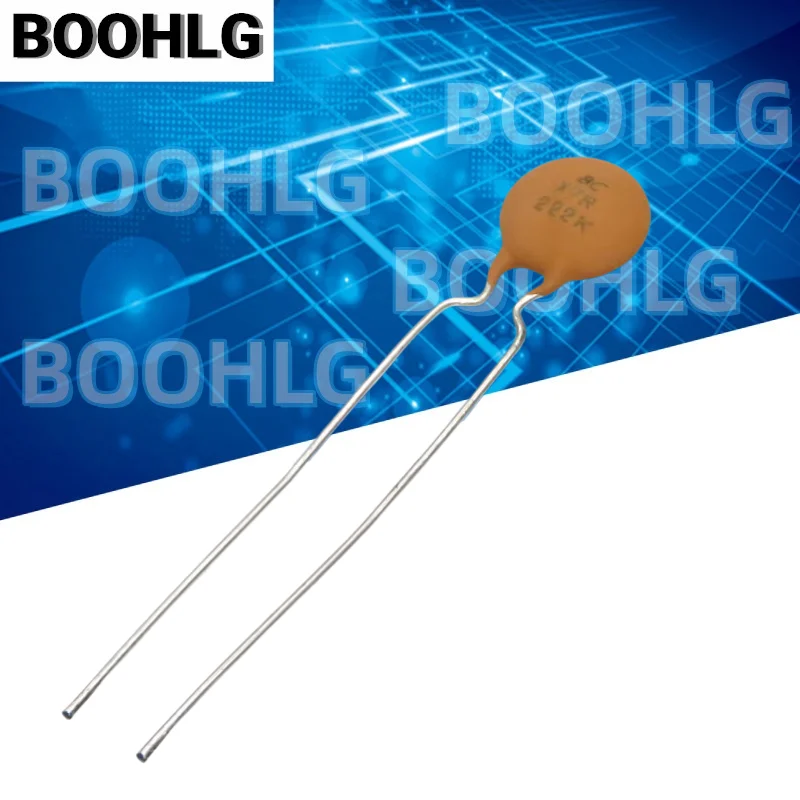 

10pcs BC 222 2.2nf 2200pf 500v silver film ceramic high-frequency ceramic capacitor from the United States