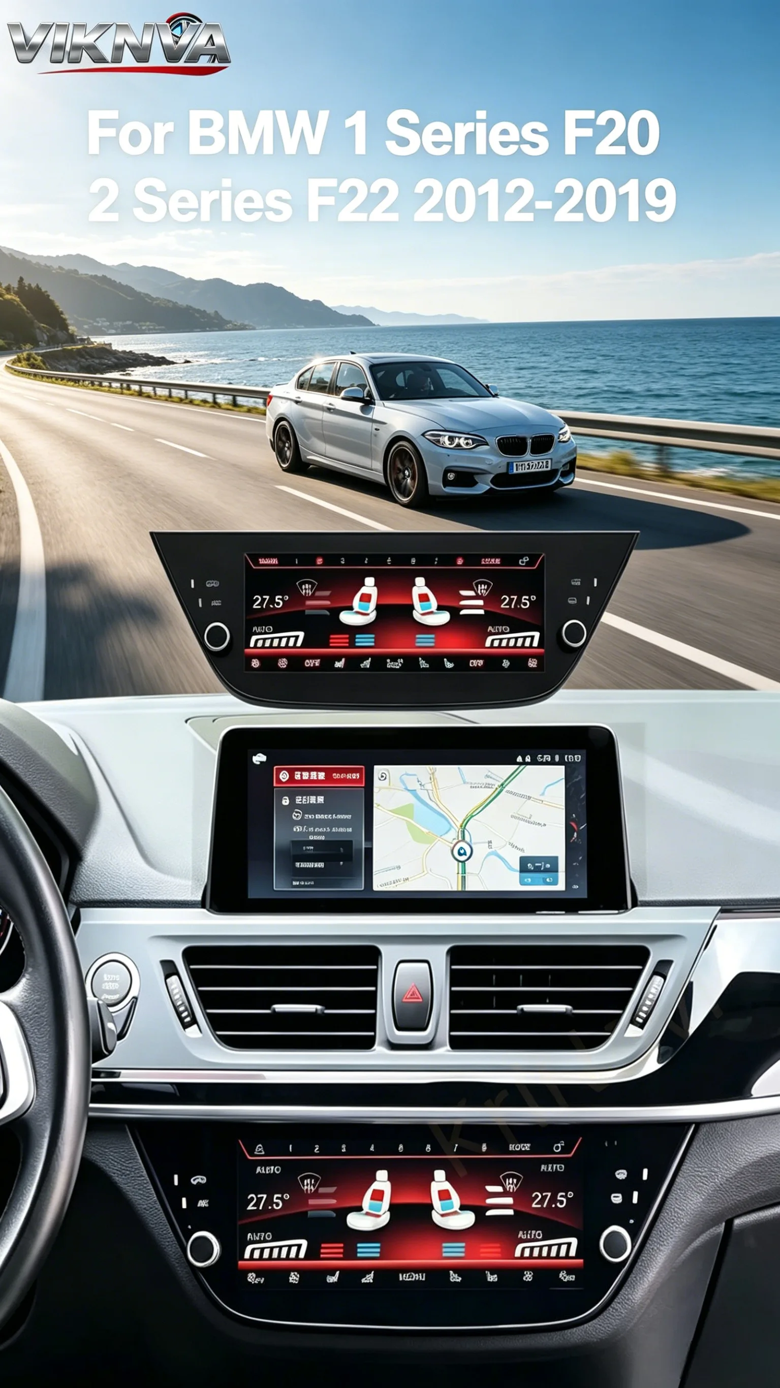 For BMW 1 Series F20 2 Series F22 2012-2019 Digital AirCon AC Panel Heated Air Conditioner Control Screen Climate Board Electric