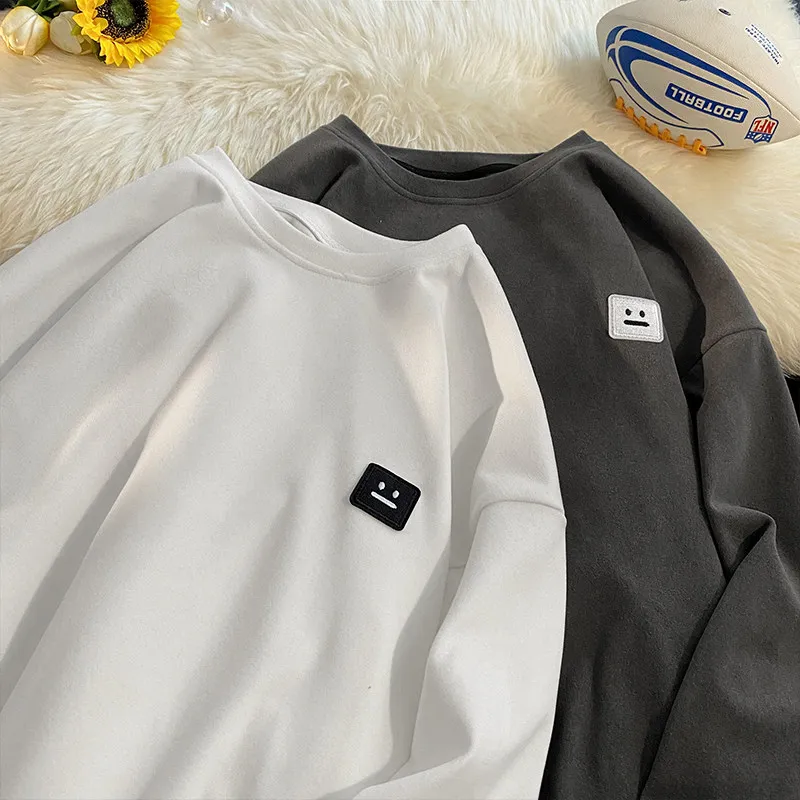 

Xuan u Original High Quali round Ne Long Sve T-irt Innerwear Outerwear Autumn Winter New Sle Youth Polyester Fib...