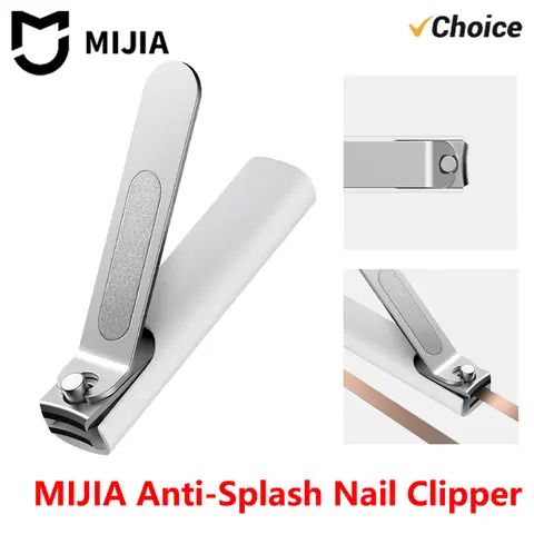 MIJIA Anti-Splash Nail Clipper 420 Stainless Steel Sharp Durable Portable Pedicure Trimmer Nails File with Storage Shell
