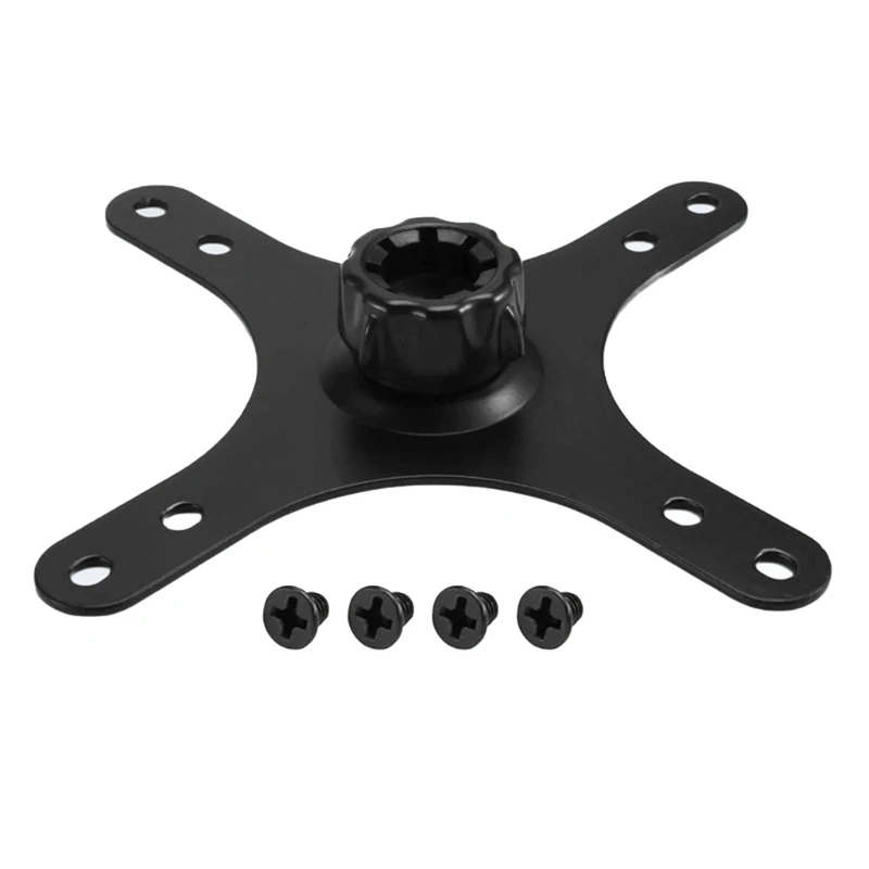 Portable Monitor Mounting Adapter Bracket Plate, 17mm Ball Head To 100X100mm 75X75mm, Wall Mount Arm Mount Universal