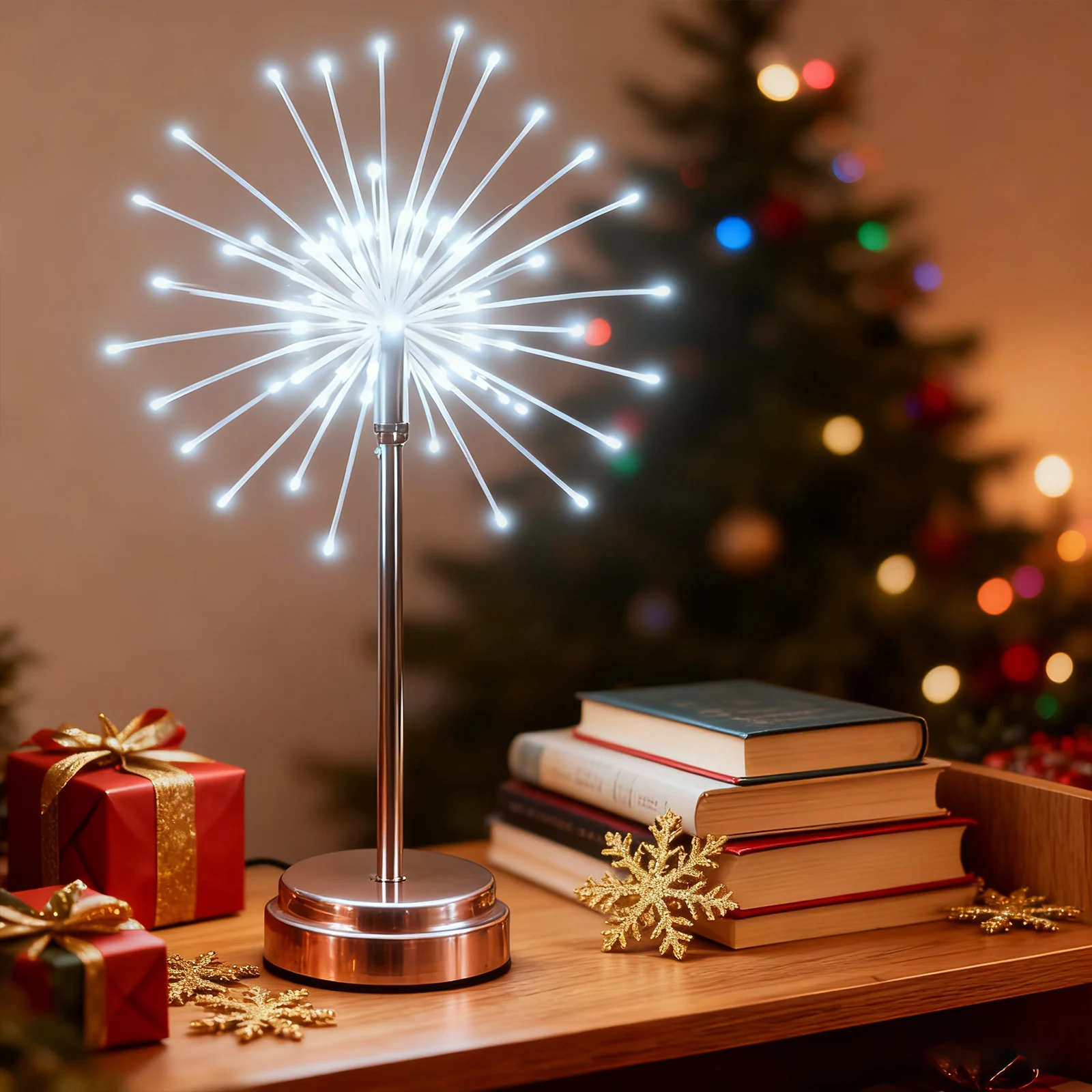 

Мини-настольные светильники звездообразования, лампы одуванчика на батарейках с дистанционным управлением, рождественский светодиодный фейерверк, светильник для домашней вечеринки и праздника