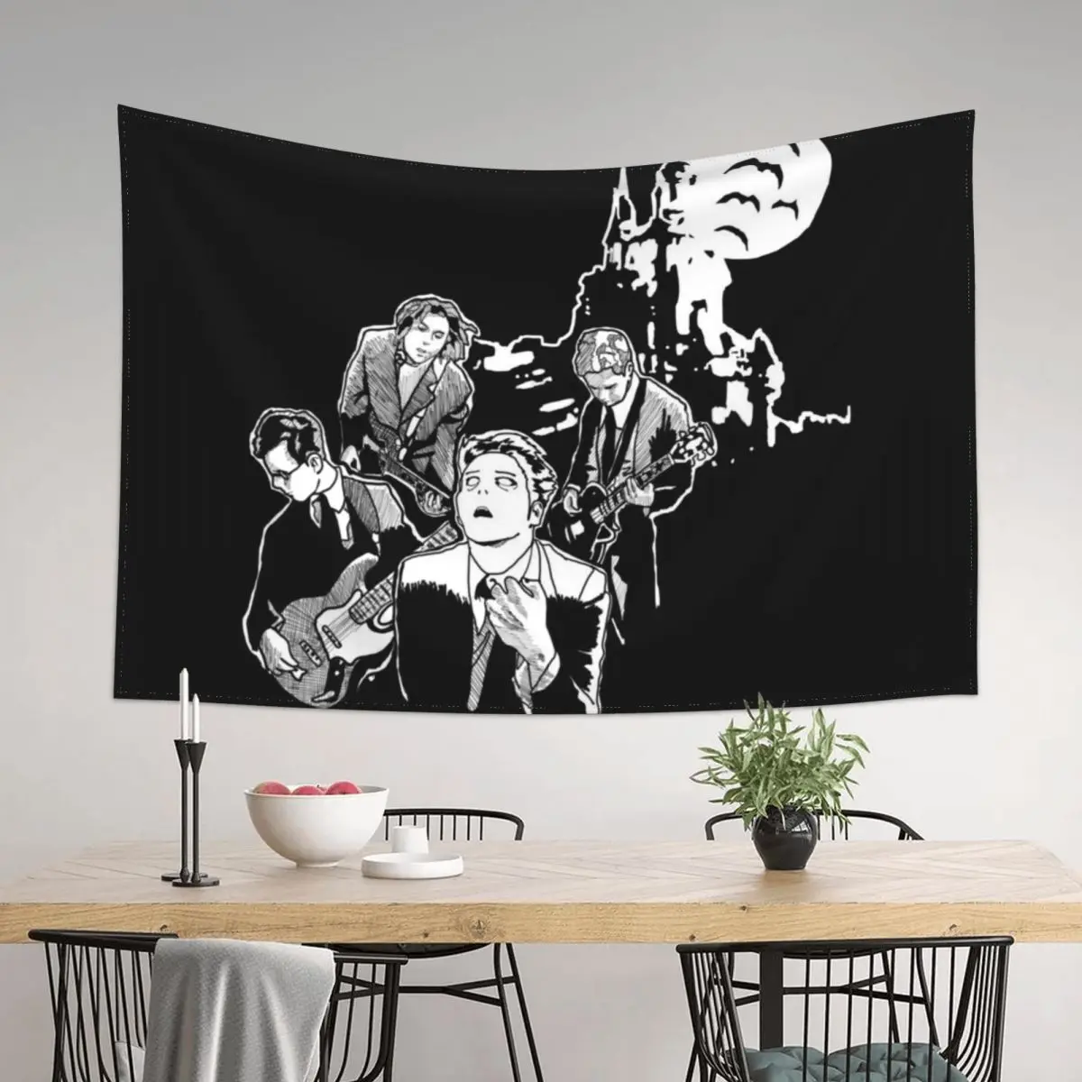 

Vampires Will Never Hurt You Manga Style Tapestry Aesthetic Room Decorations Wall Decoration Wall Hangings Decoration Tapestry